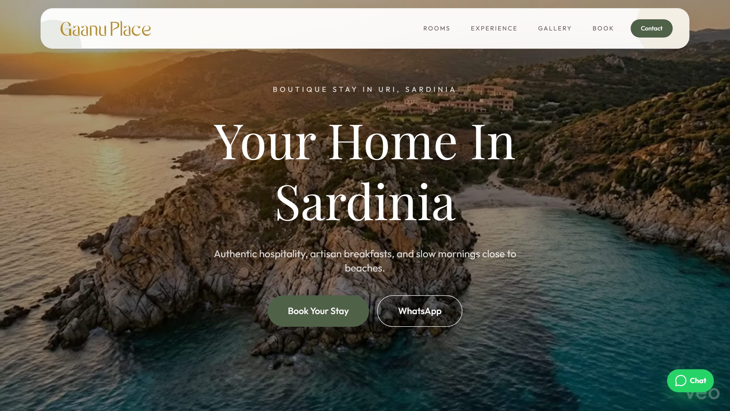 Gaanu Place — Accommodation & hospitality website