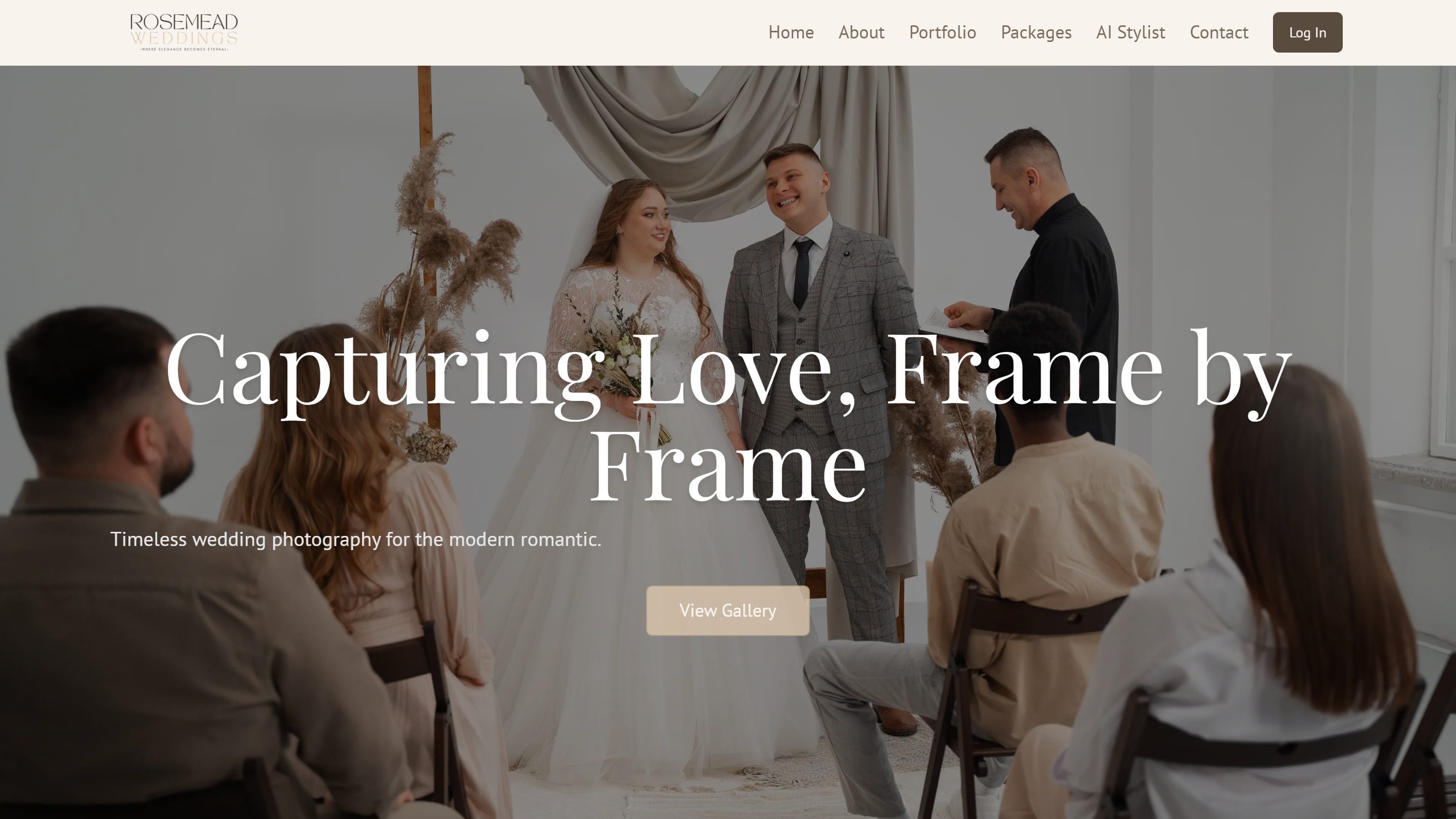 Rosmed Weddings — Wedding portfolio & inquiry website
